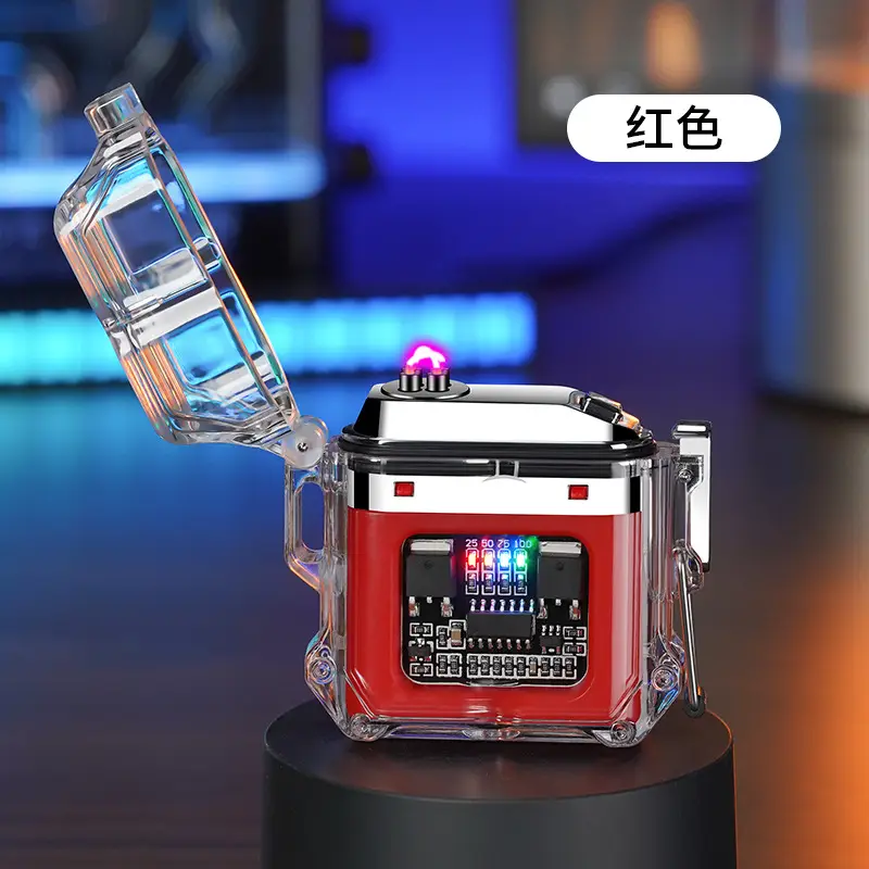 Waterproof Factory Transparent Shell Pulse Lighter Outdoor Windproof - Image 22