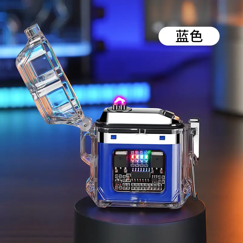 Waterproof Factory Transparent Shell Pulse Lighter Outdoor Windproof - Image 24
