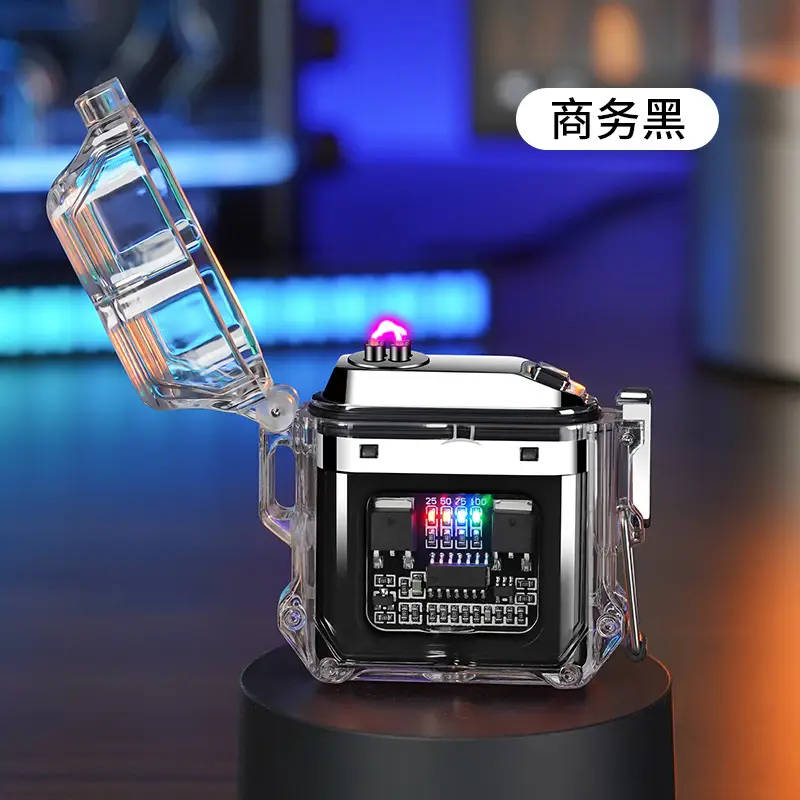 Waterproof Factory Transparent Shell Pulse Lighter Outdoor Windproof - Image 25