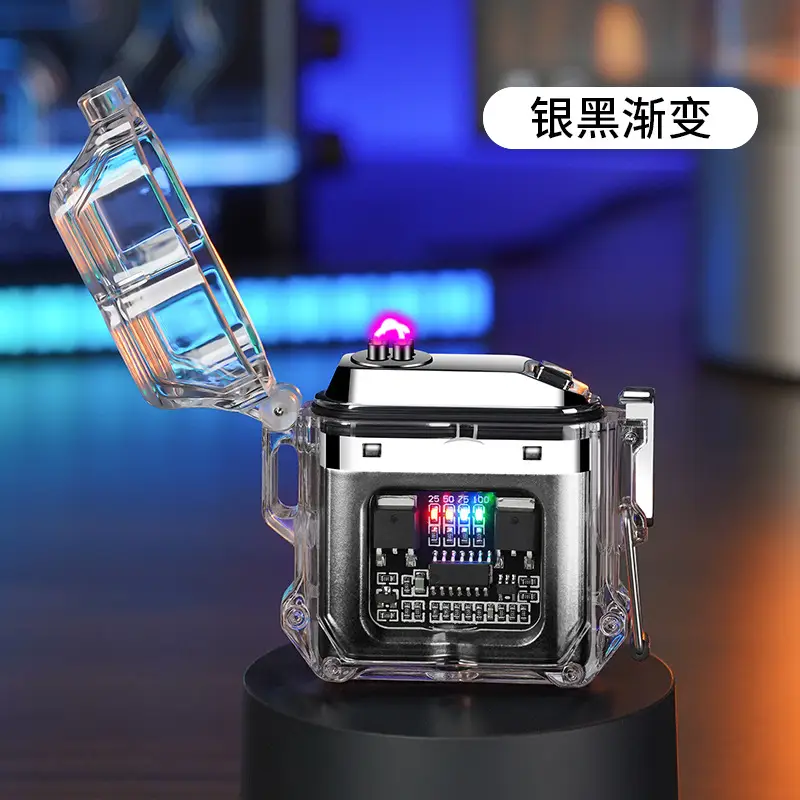 Waterproof Factory Transparent Shell Pulse Lighter Outdoor Windproof - Image 26