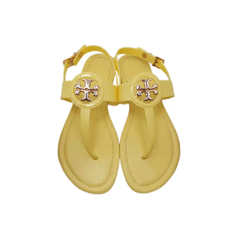 Women Pink Floral Cross Strap Flip Flops