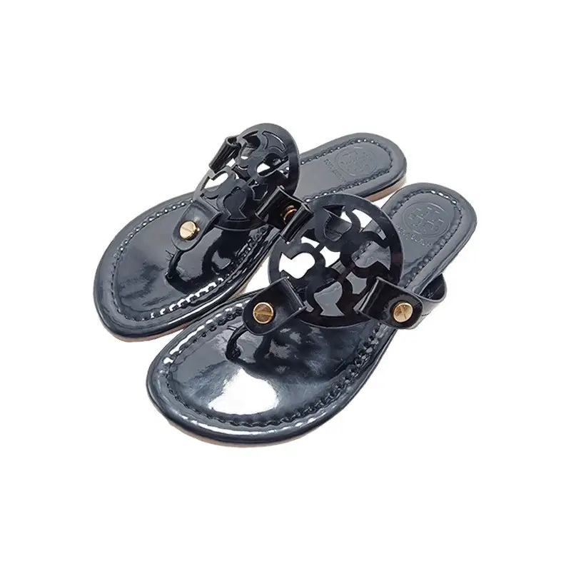 Women Pink Floral Cross Strap Flip Flops
