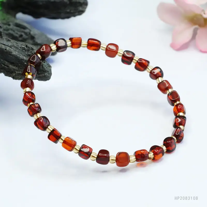 Guan Yu Natural Blood Amber Bracelet Water Purifying Amber Jewelry — feature 10