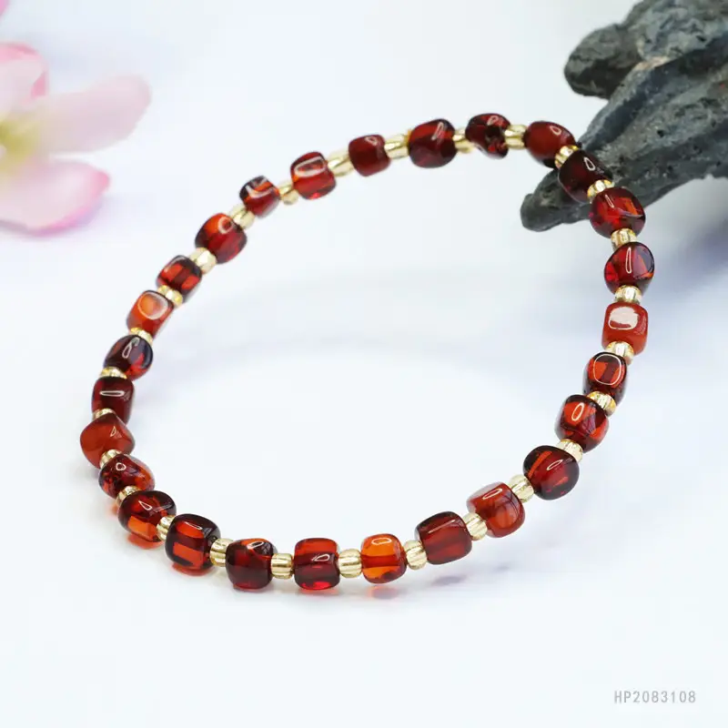 Guan Yu Natural Blood Amber Bracelet Water Purifying Amber Jewelry — feature 11