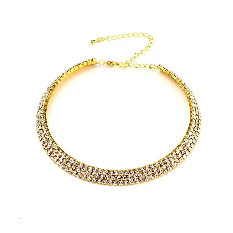 Luxury Wedding Party Necklace with Crystal Diamonds — feature 17