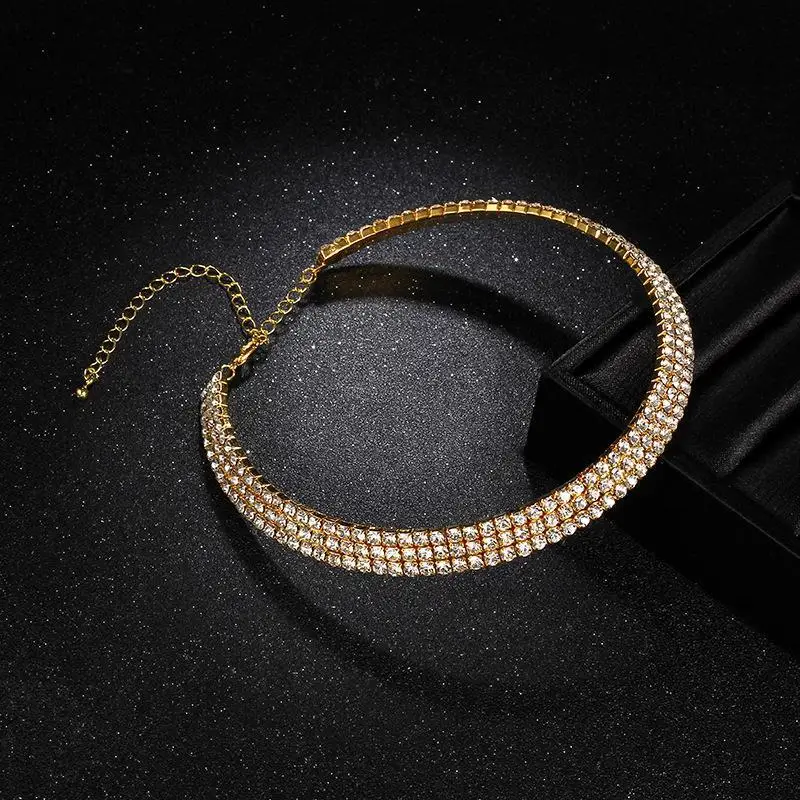 Luxury Wedding Party Necklace with Crystal Diamonds — feature 18