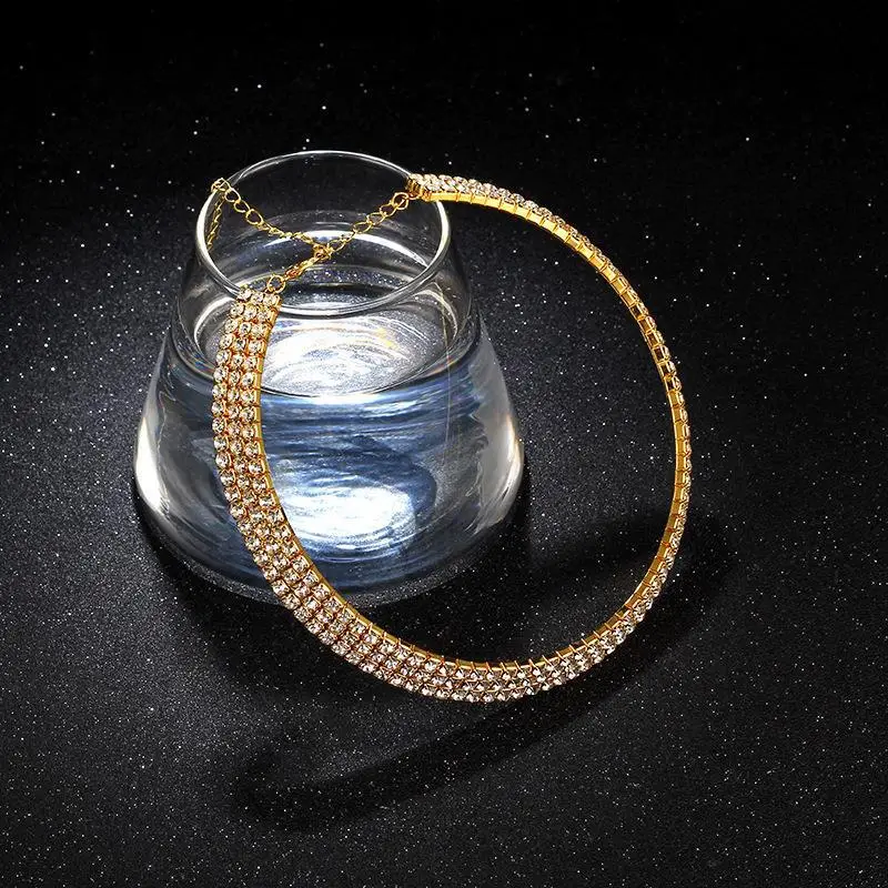Luxury Wedding Party Necklace with Crystal Diamonds — feature 21