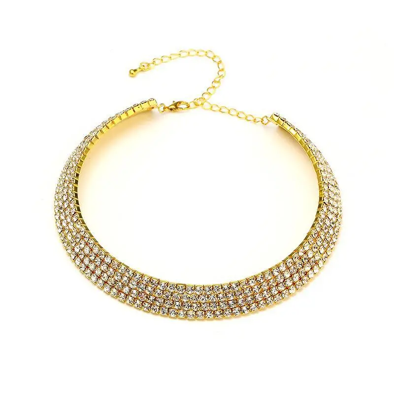 Luxury Wedding Party Necklace with Crystal Diamonds — feature 22