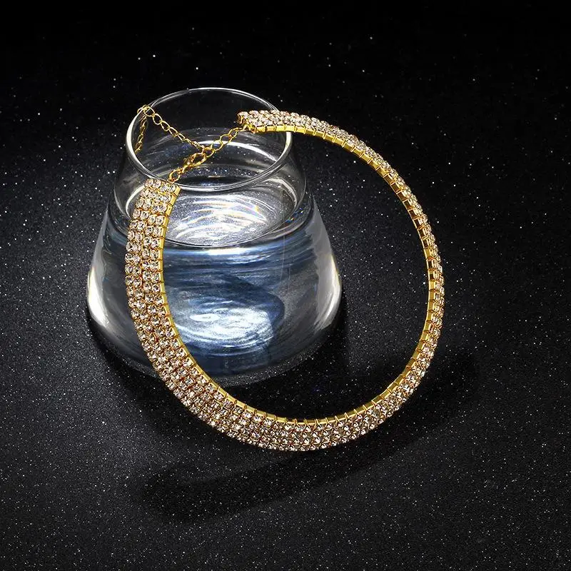 Luxury Wedding Party Necklace with Crystal Diamonds — feature 26