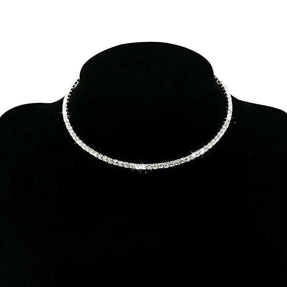 Luxury Wedding Party Necklace with Crystal Diamonds — feature 3