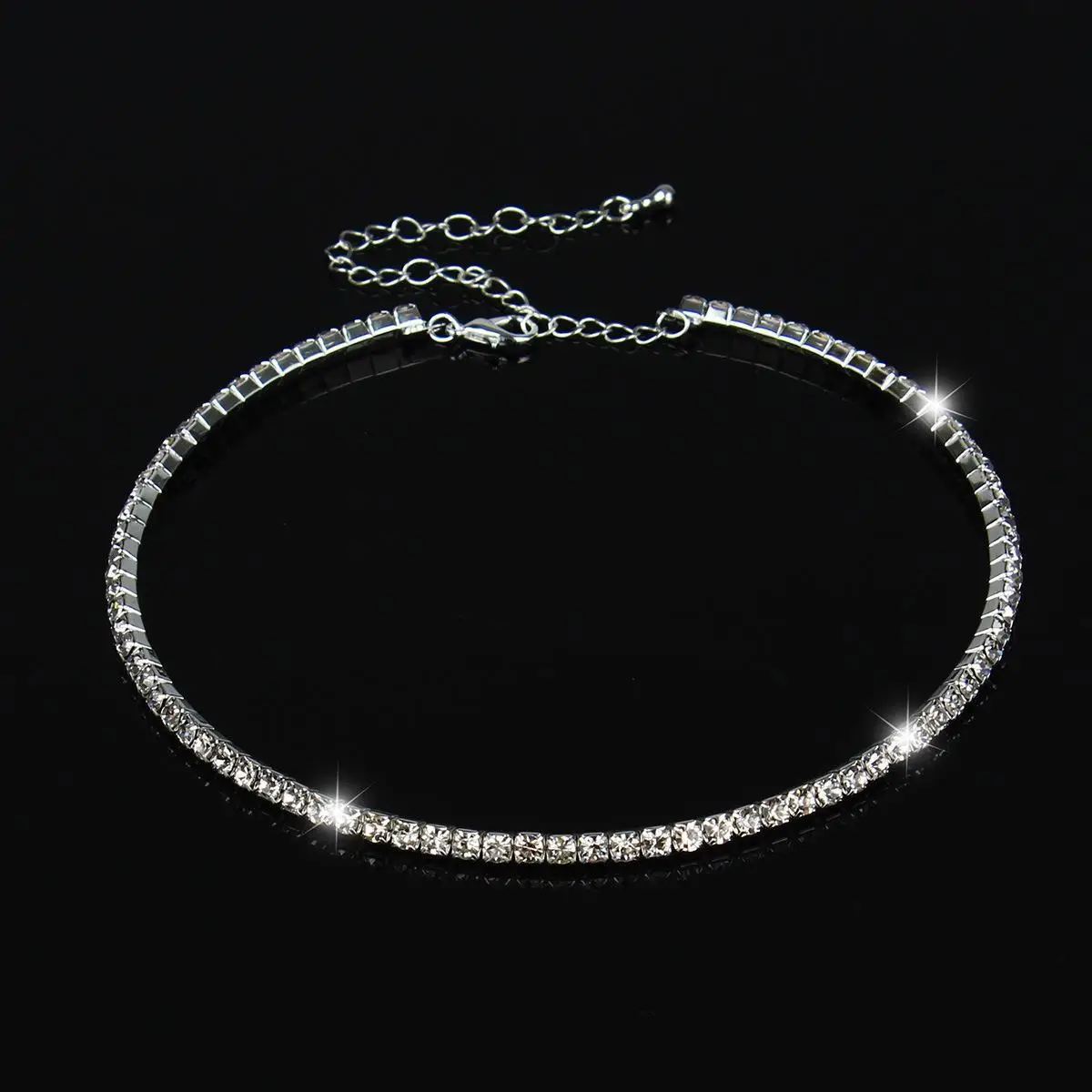 Luxury Wedding Party Necklace with Crystal Diamonds — feature 7