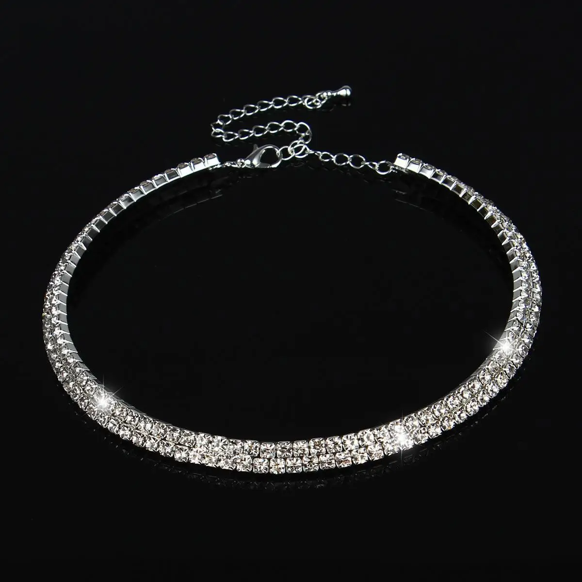 Luxury Wedding Party Necklace with Crystal Diamonds — feature 8