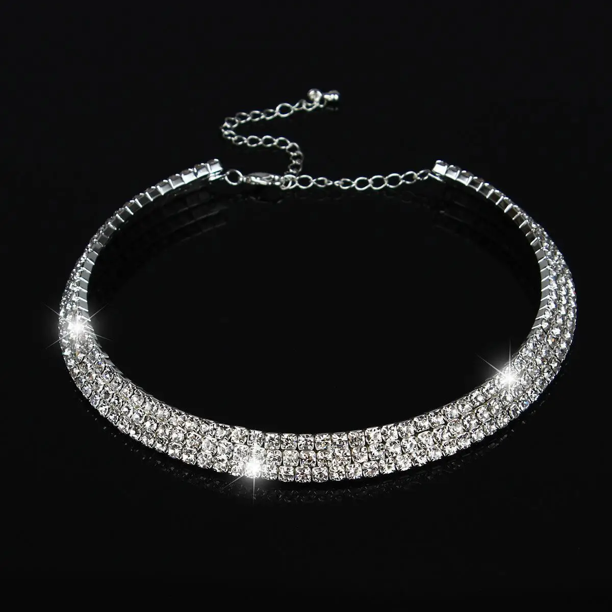 Luxury Wedding Party Necklace with Crystal Diamonds — feature 9