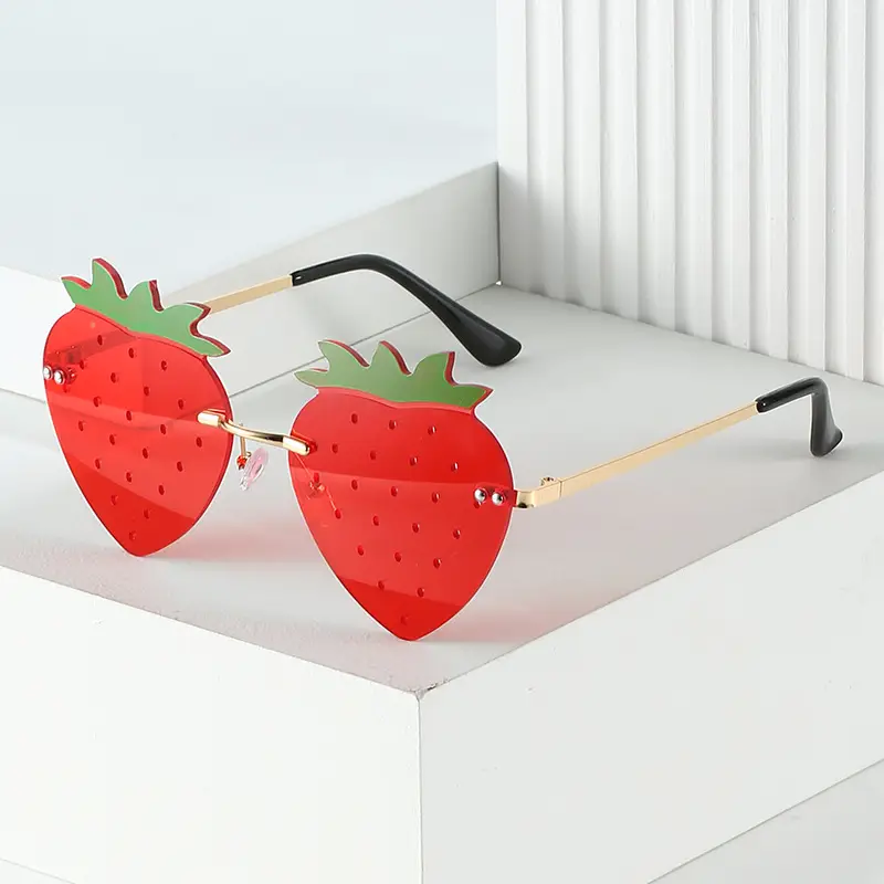 Trendy Strawberry Sunglasses for Women - Image 10