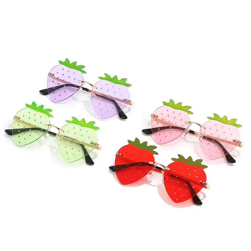 Trendy Strawberry Sunglasses for Women - Image 12