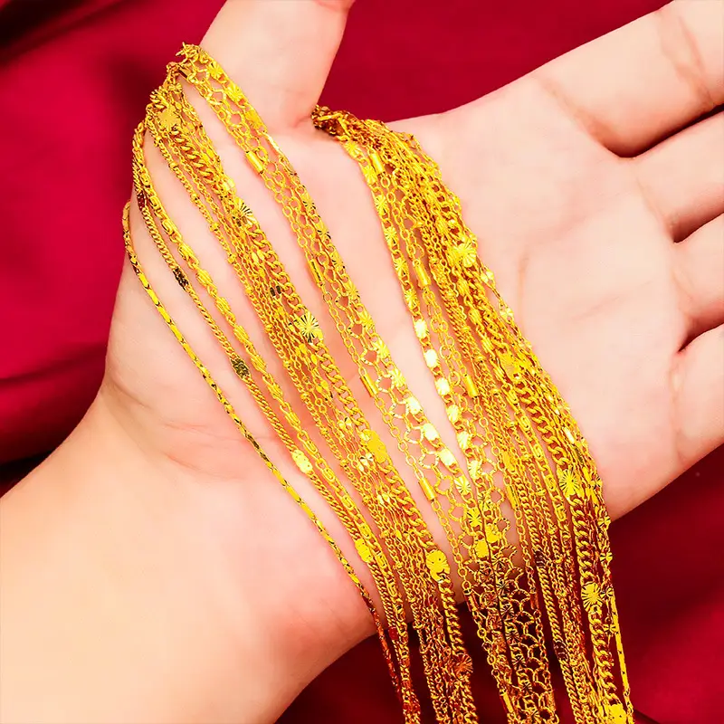 Gold Plated Clavicle Necklace for Women - Image 15