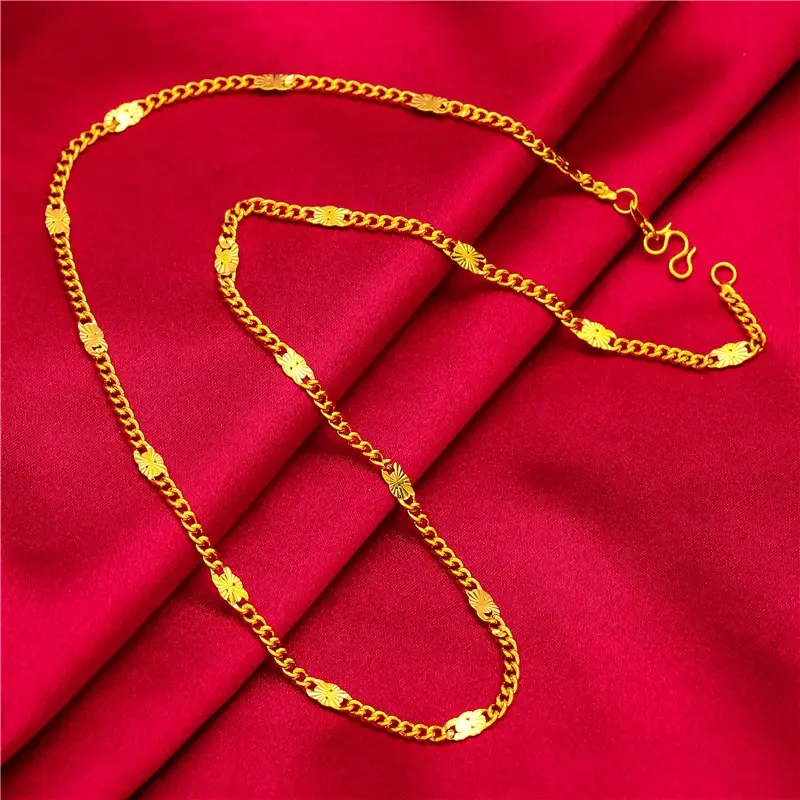 Gold Plated Clavicle Necklace for Women - Image 2