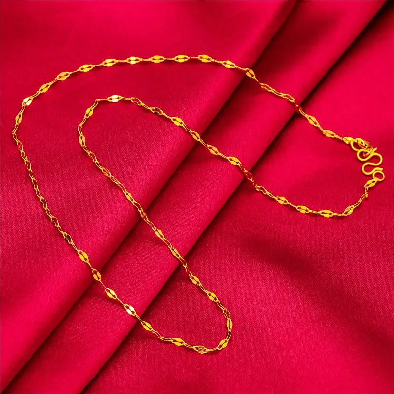 Gold Plated Clavicle Necklace for Women - Image 3