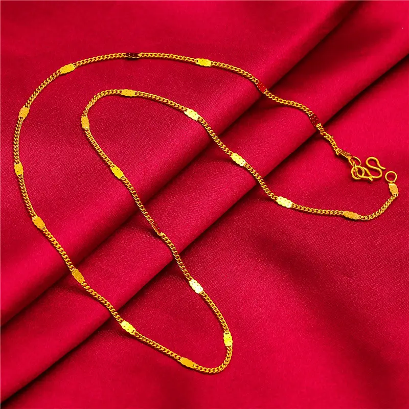 Gold Plated Clavicle Necklace for Women - Image 4