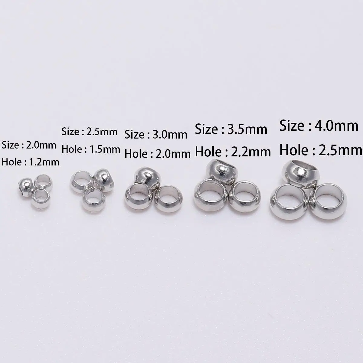 Jewelry Positioning Beads 1000 Pack Silver - Image 12