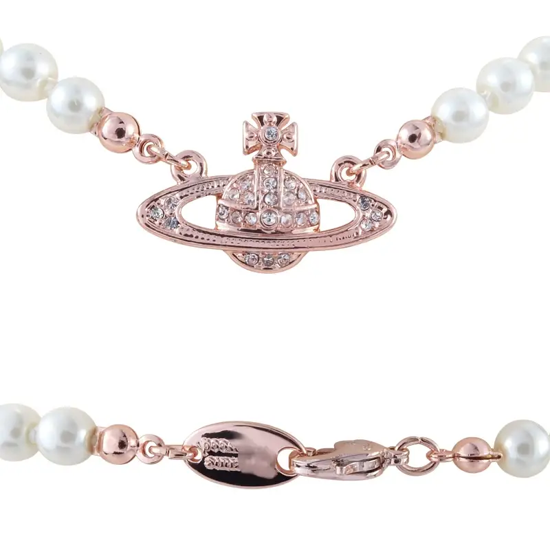 Saturn Pearl Necklace Clavicle Chain NANA Punk — feature 15