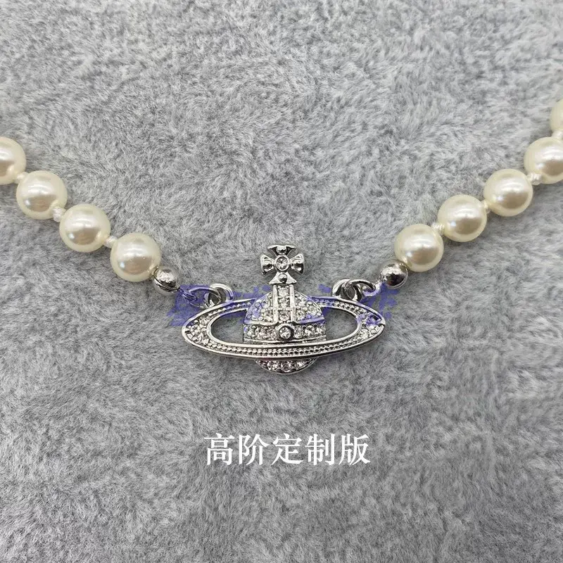 Saturn Pearl Necklace Clavicle Chain NANA Punk — feature 26