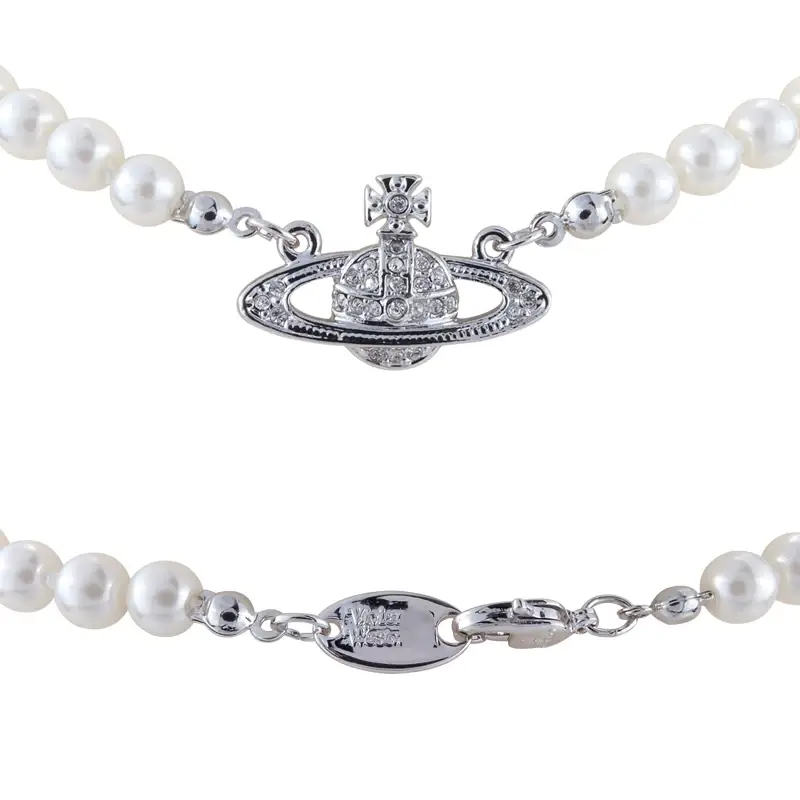 Saturn Pearl Necklace Clavicle Chain NANA Punk — feature 3