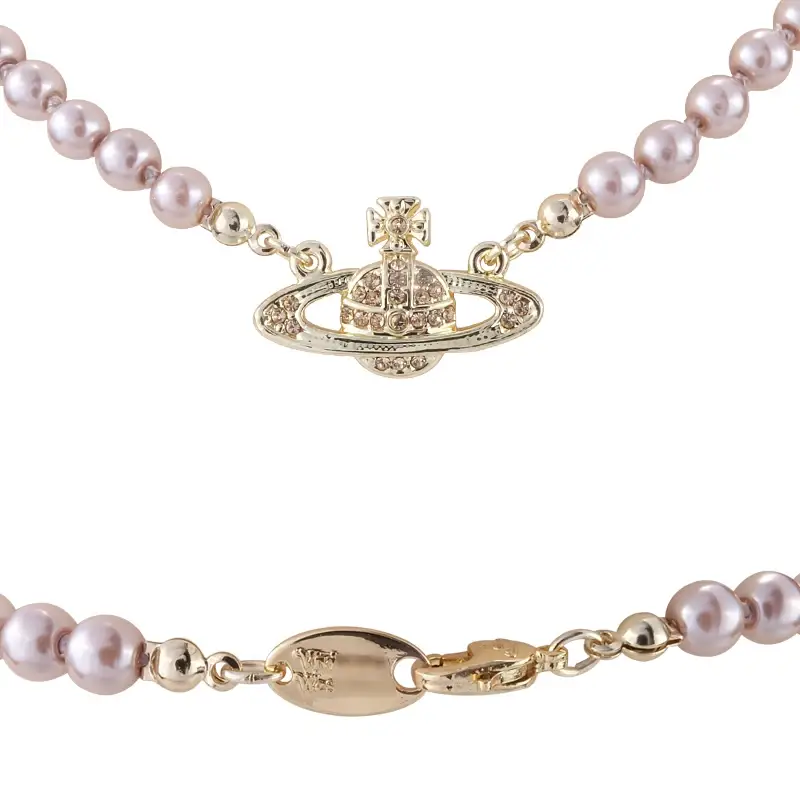 Saturn Pearl Necklace Clavicle Chain NANA Punk — feature 9