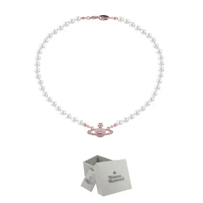 Saturn Pearl Necklace Clavicle Chain NANA Punk - Image 11