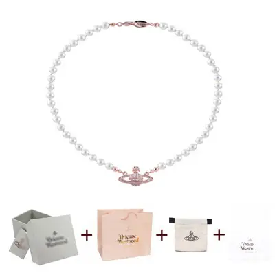 Saturn Pearl Necklace Clavicle Chain NANA Punk - Image 12
