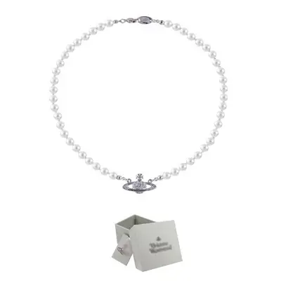 Saturn Pearl Necklace Clavicle Chain NANA Punk - Image 2