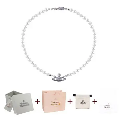 Saturn Pearl Necklace Clavicle Chain NANA Punk - Image 3