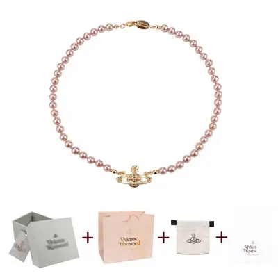 Saturn Pearl Necklace Clavicle Chain NANA Punk - Image 9