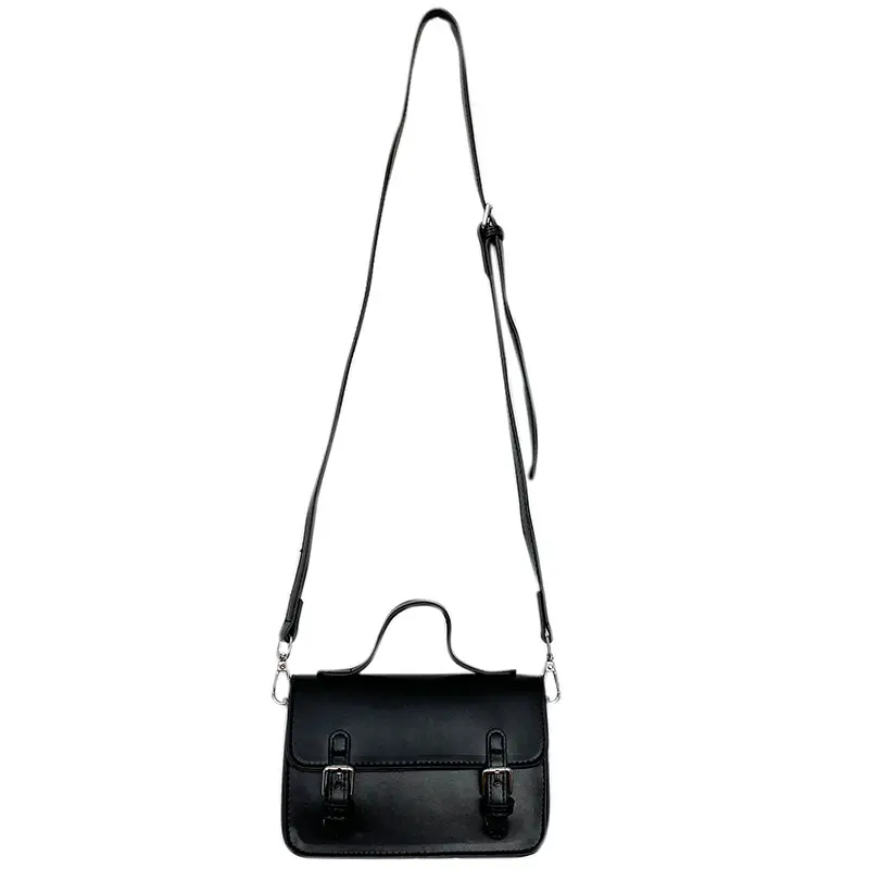 Men's Black Crossbody Bag Small Square 2024