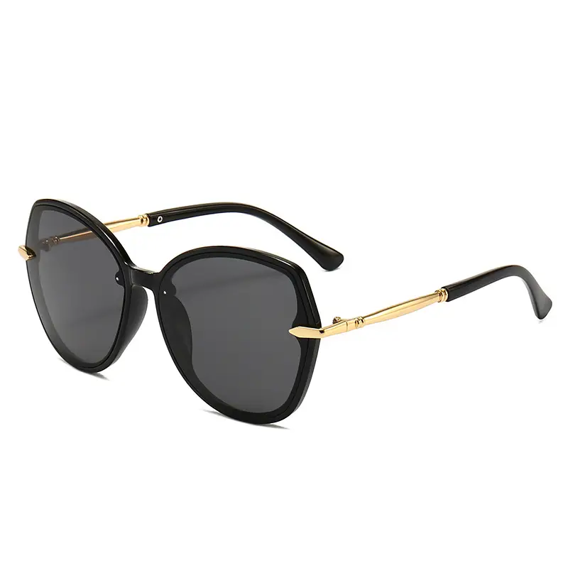 High-End Metal Sunglasses for Women European American Cross Border