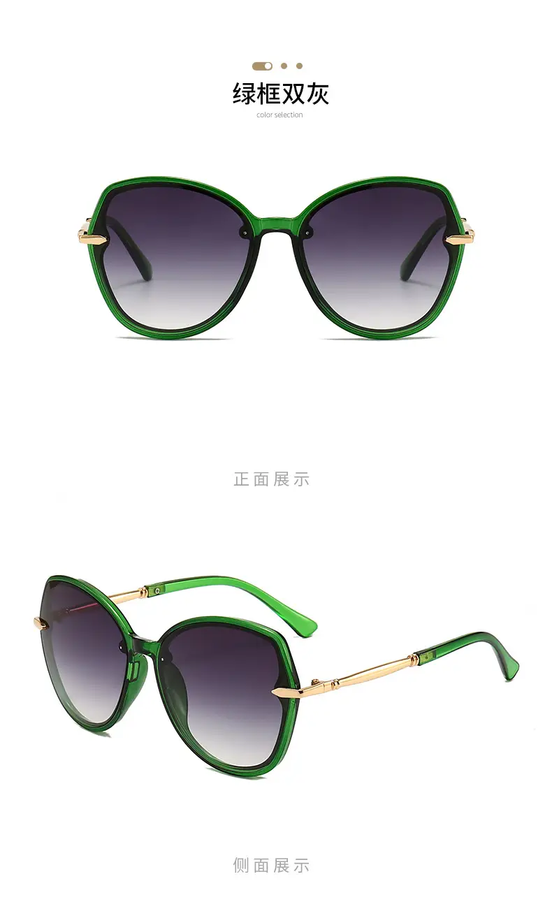 High-End Metal Sunglasses for Women European American Cross Border — feature 15