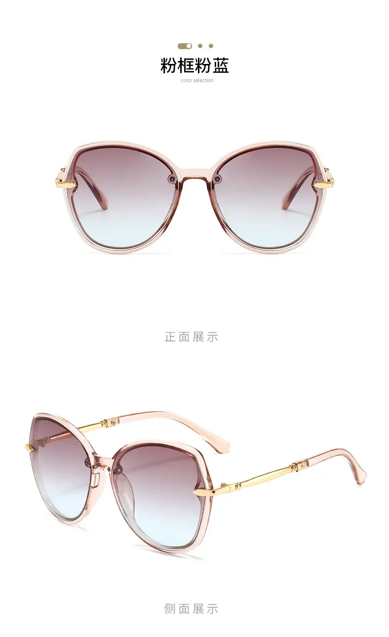 High-End Metal Sunglasses for Women European American Cross Border — feature 18