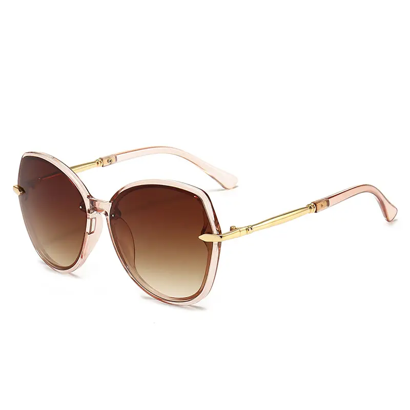 High-End Metal Sunglasses for Women European American Cross Border