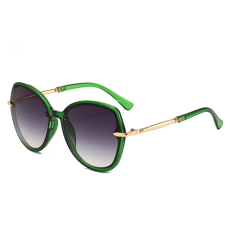 High-End Metal Sunglasses for Women European American Cross Border