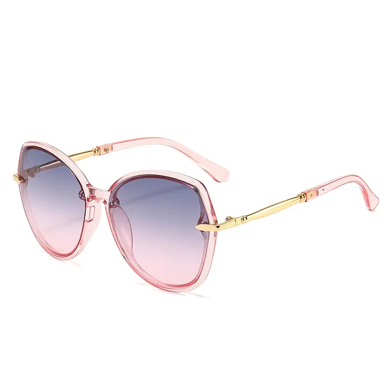High-End Metal Sunglasses for Women European American Cross Border