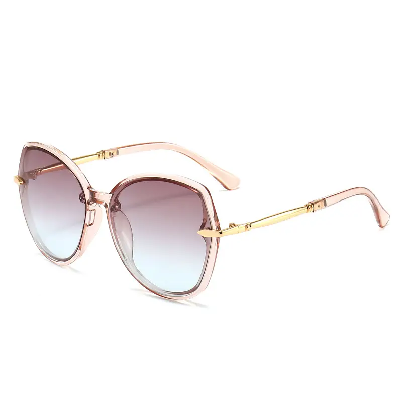 High-End Metal Sunglasses for Women European American Cross Border