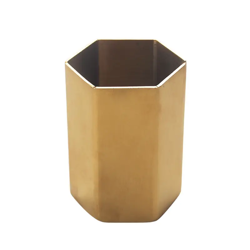 Stainless Steel Hexagonal Toothpick Holder Set - Image 5