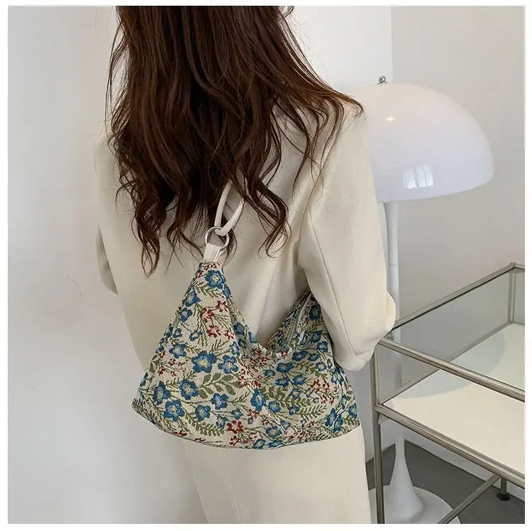 Retro Ethnic Women's Shoulder Satchel Bag with White Strap — feature 10