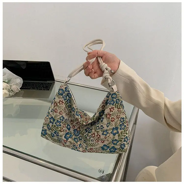 Retro Ethnic Women's Shoulder Satchel Bag with White Strap — feature 19