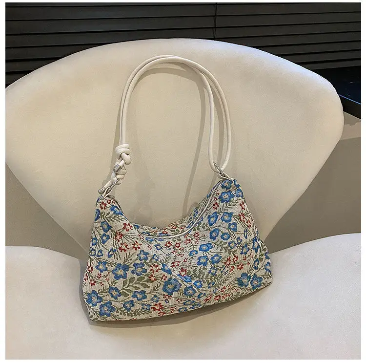 Retro Ethnic Women's Shoulder Satchel Bag with White Strap — feature 26