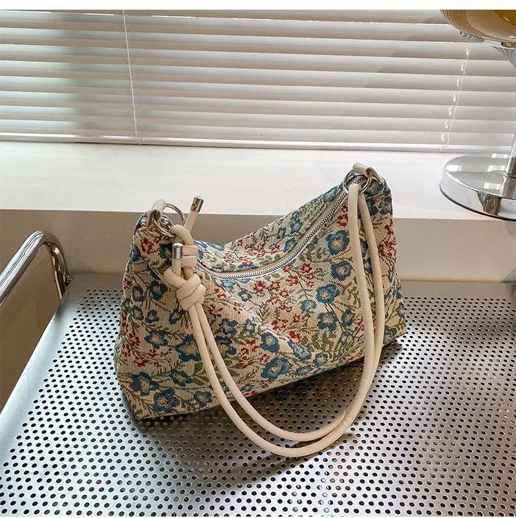 Retro Ethnic Women's Shoulder Satchel Bag with White Strap — feature 32