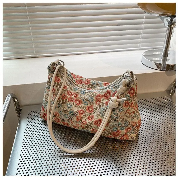 Retro Ethnic Women's Shoulder Satchel Bag with White Strap — feature 33