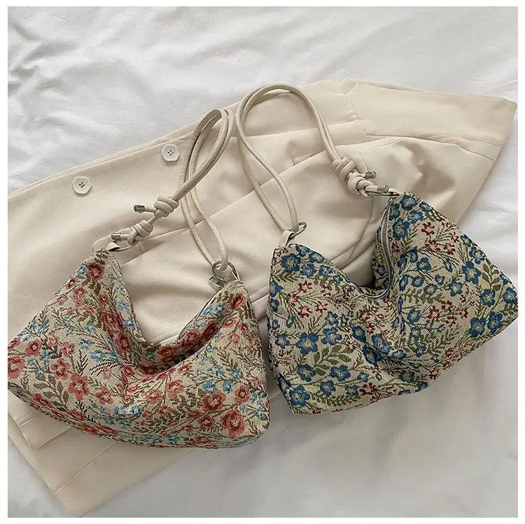 Retro Ethnic Women's Shoulder Satchel Bag with White Strap — feature 34