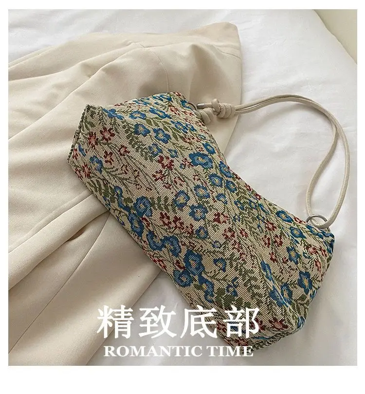 Retro Ethnic Women's Shoulder Satchel Bag with White Strap — feature 4