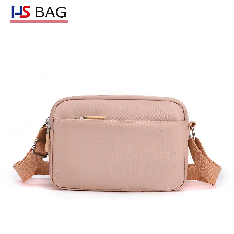 New Women's Shoulder Small Square Bag Korean Oxford Cloth Embroidered Crossbody Bag